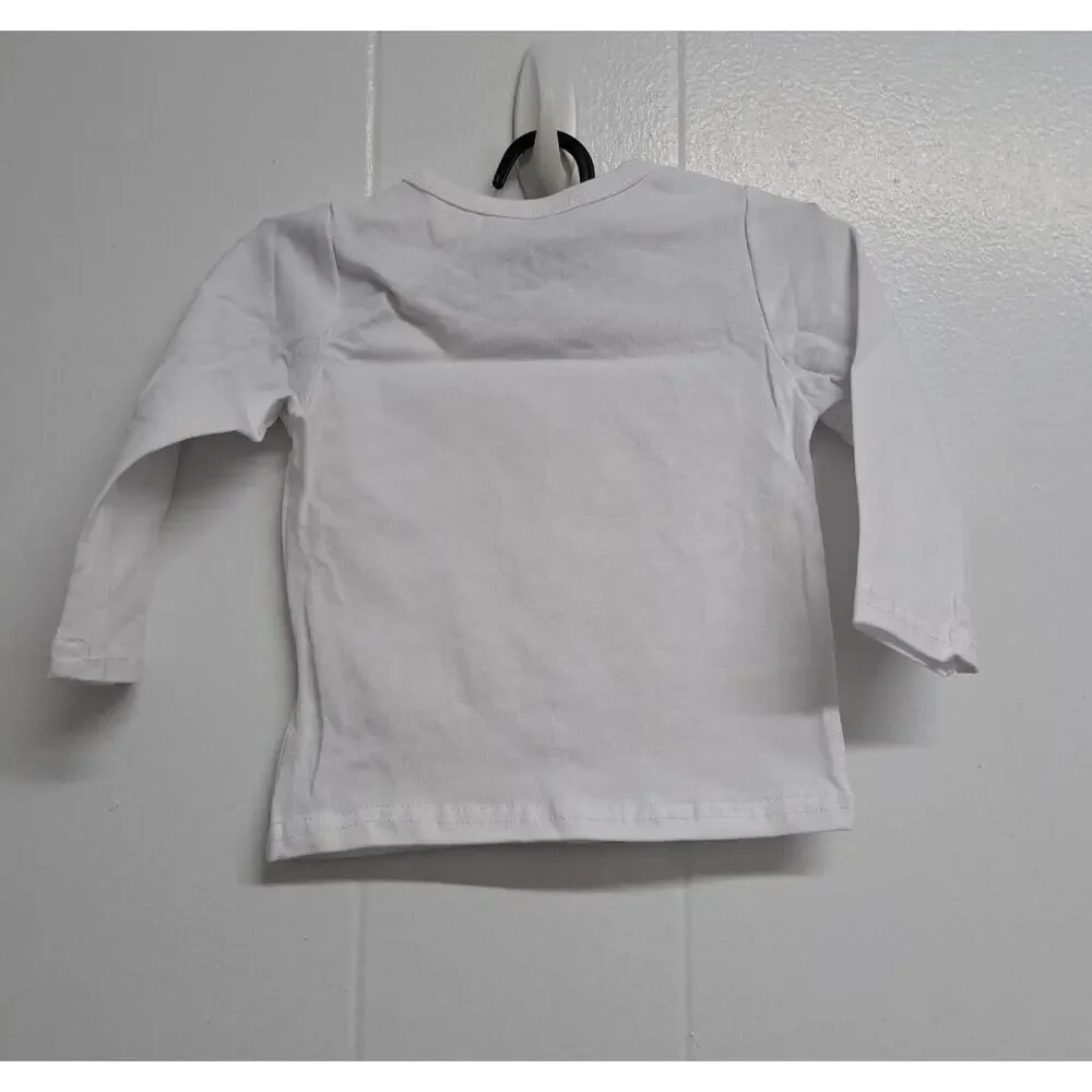 Baby Girl Christmas Outfit Long‎ Sleeve Santa Baby Tops Bell-bottoms pants 3-6M